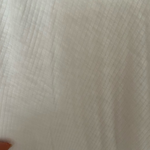 Aerie Ribbed Henley Long Sleeve T-Shirt - White - Picture 11 of 12